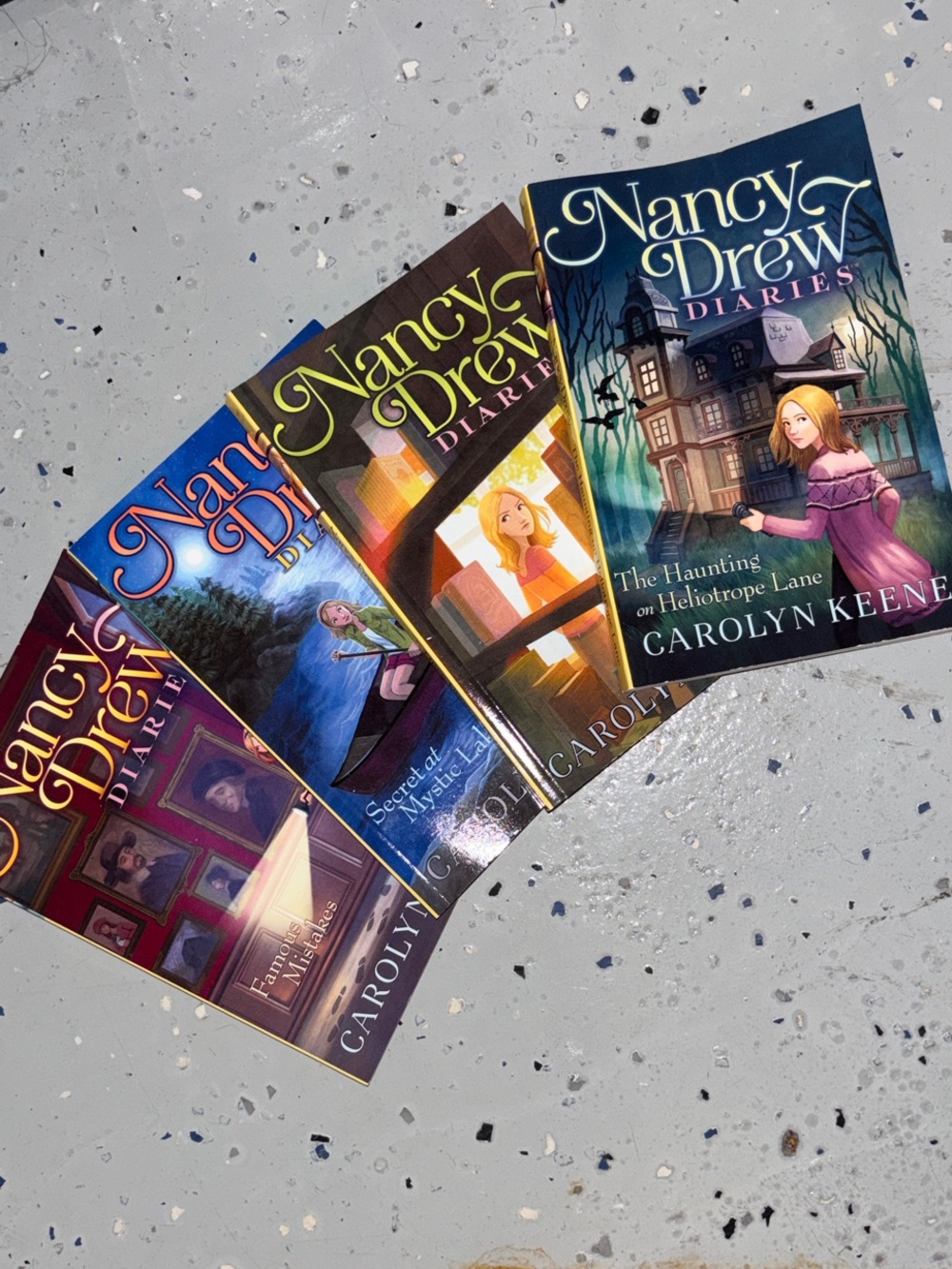 4 Nancy Drew Diaries Paperback Books